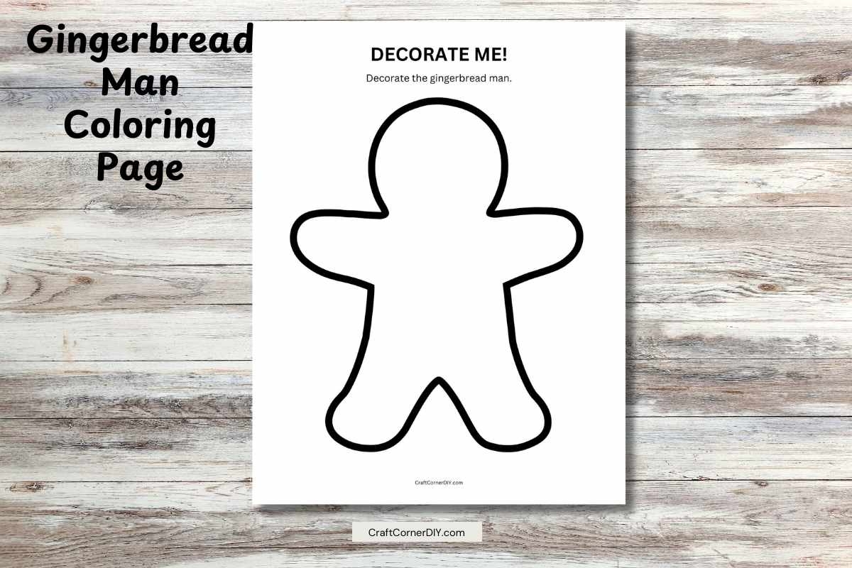 printable gingerbread man