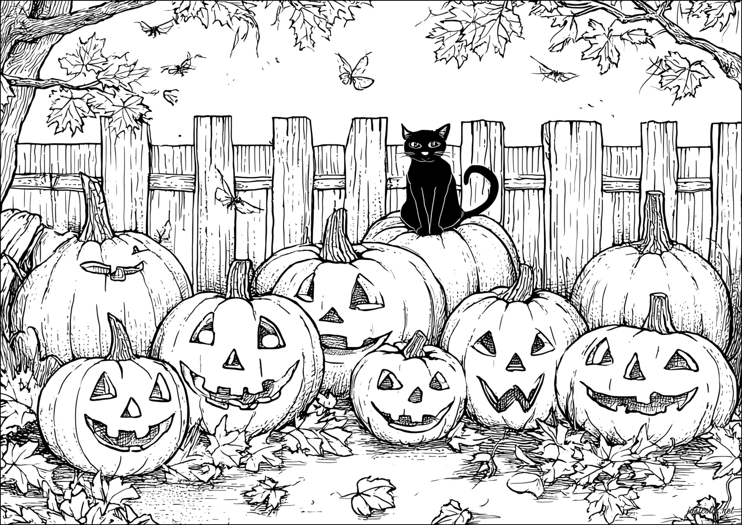 halloween printable coloring pages