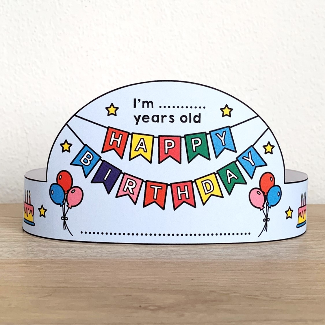 Happy Birthday Paper Crown Printable Costume Craft Activity Template Made By Teachers
