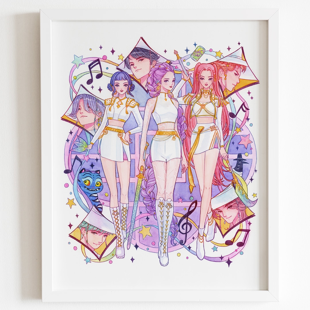 kpop demon hunters printable