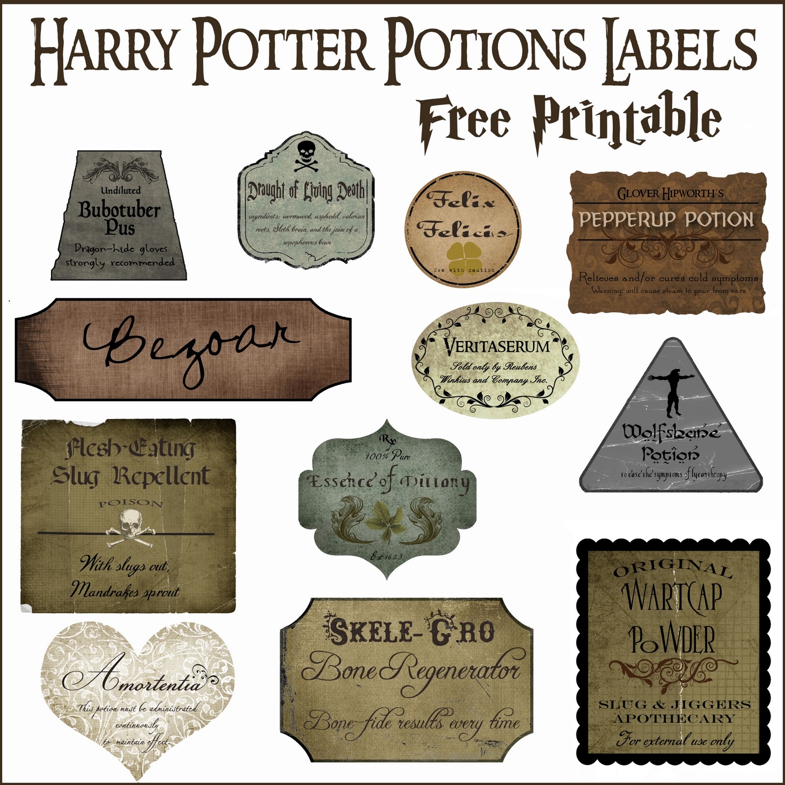 Harry Potter Birthday Parties Printables Papier Bonbon Harry Potter Birthday Parties Printables Papier Bonbon