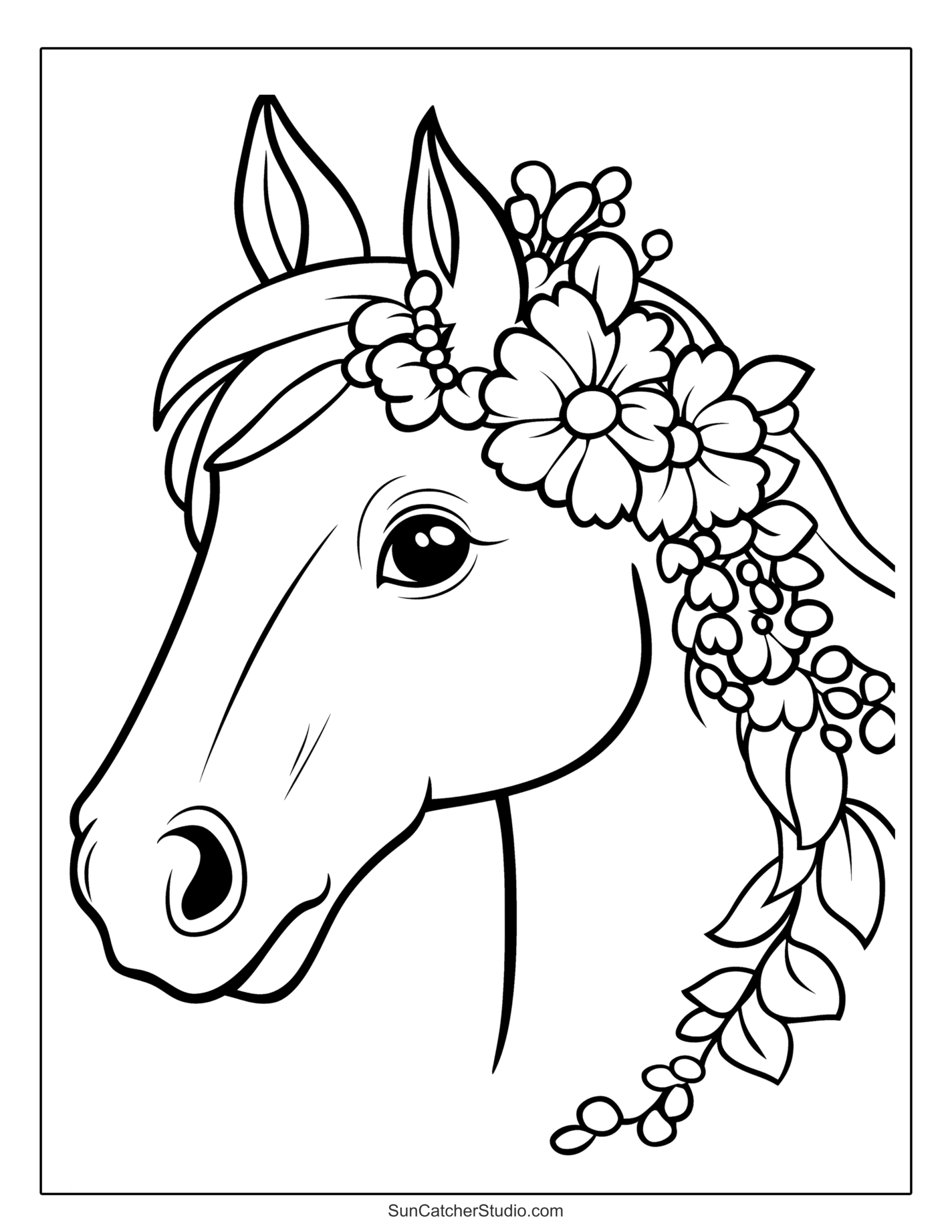 Coloring Pages Of Horses Printable