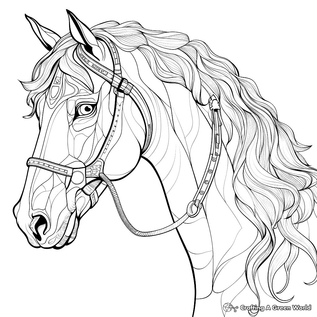 printable coloring pages of horses