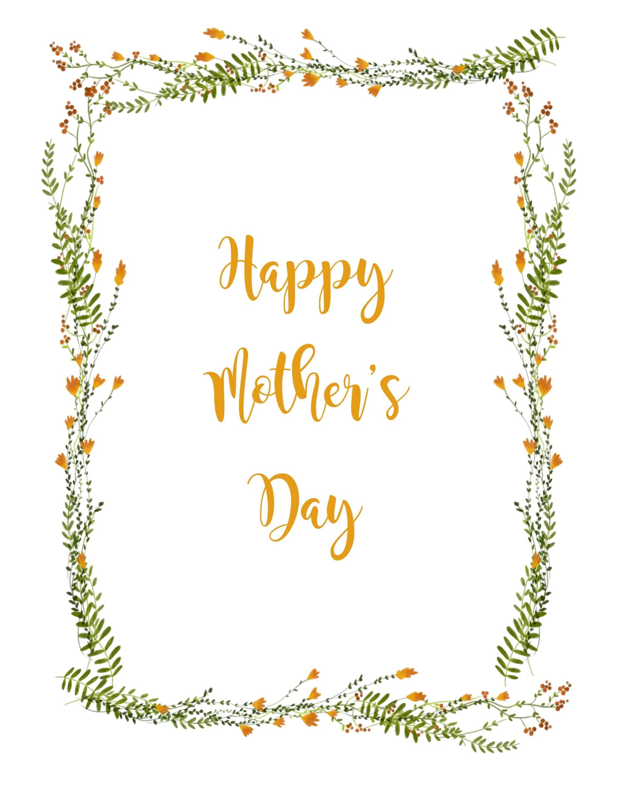 printable mother's day cards