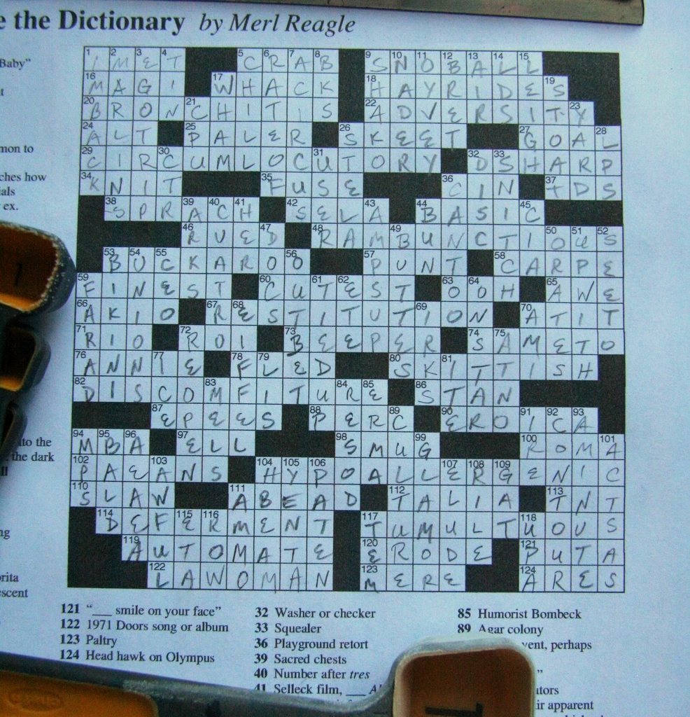 sunday crossword merl reagle