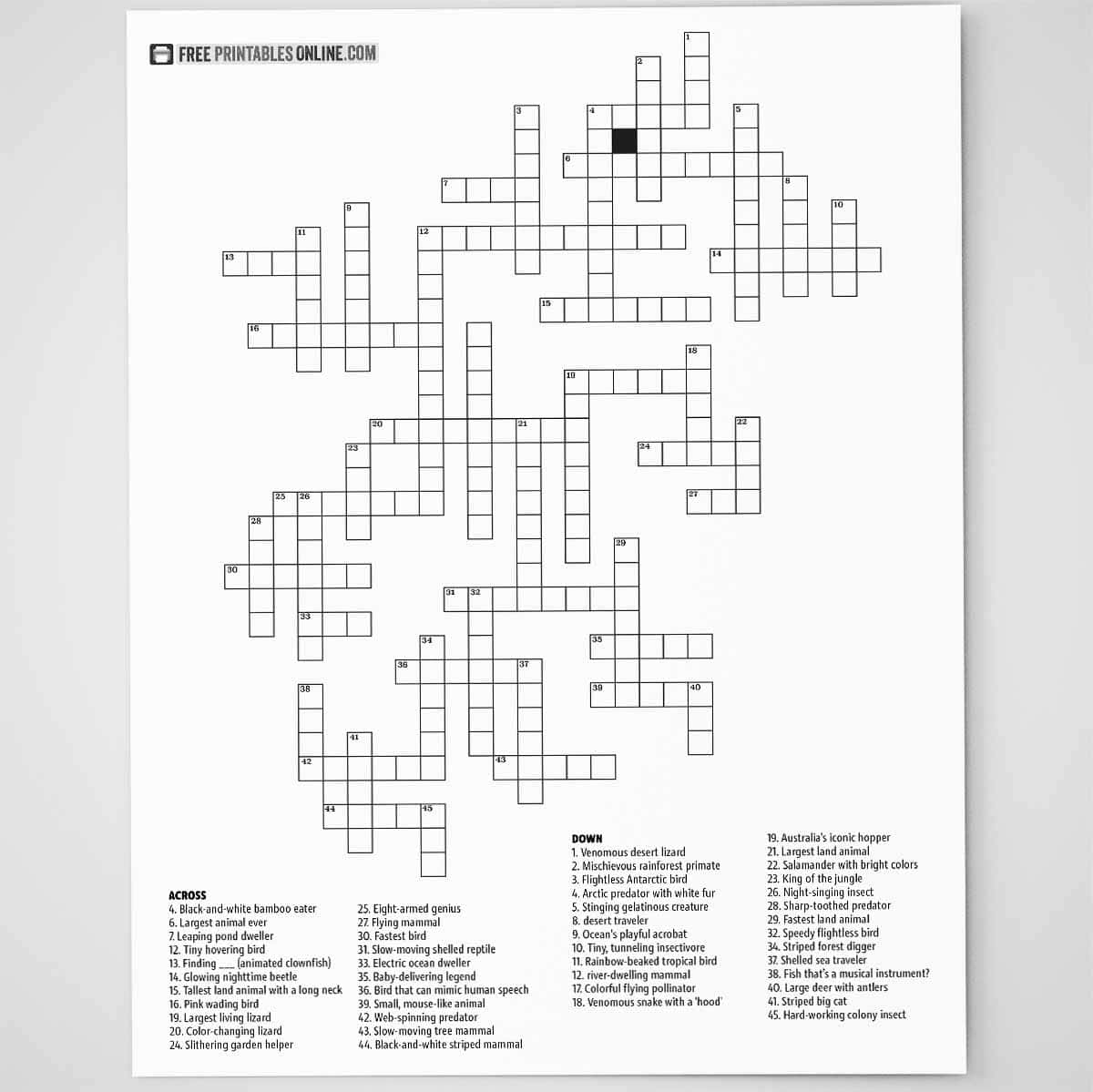 cross word puzzle printable cross word puzzle printable
