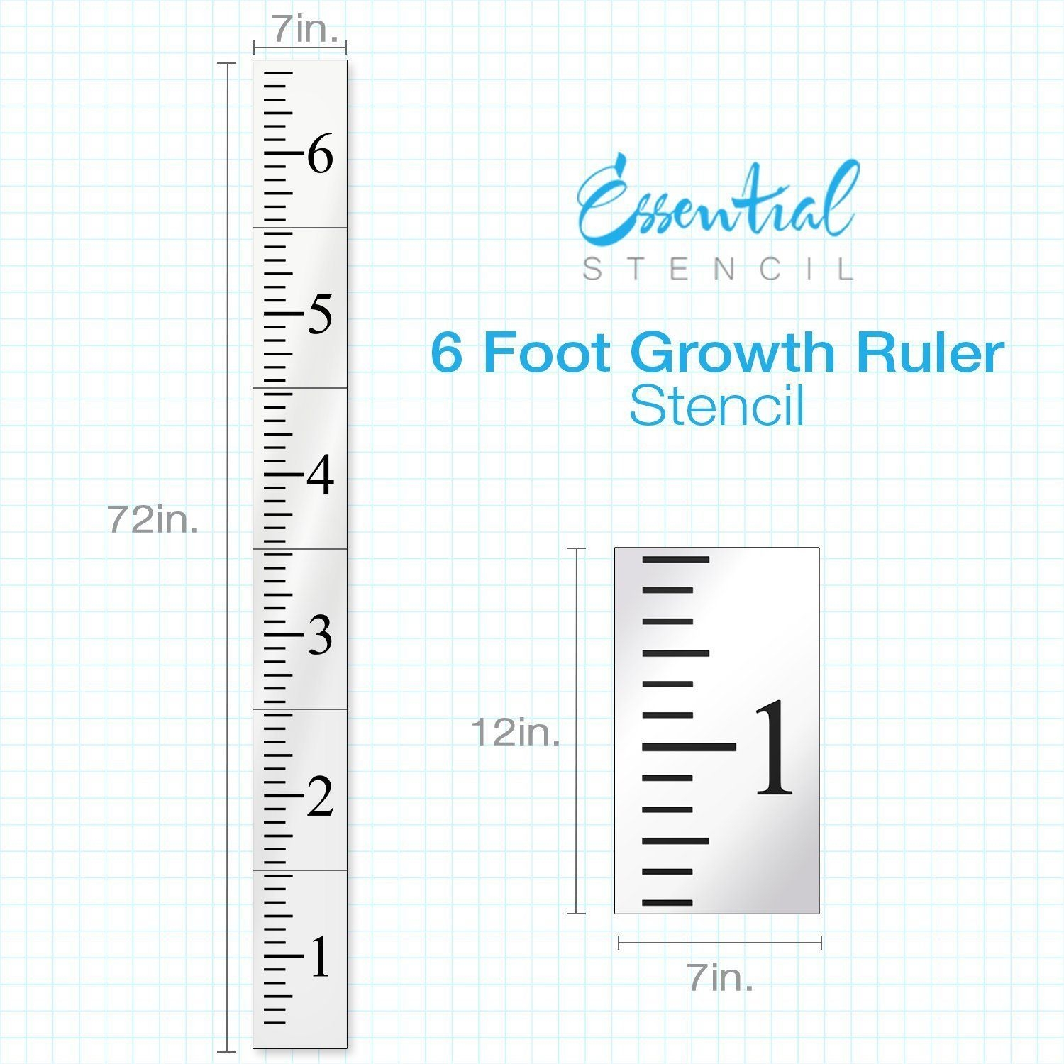 printable growth chart stencil