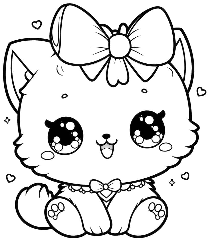 kitten coloring sheets printable