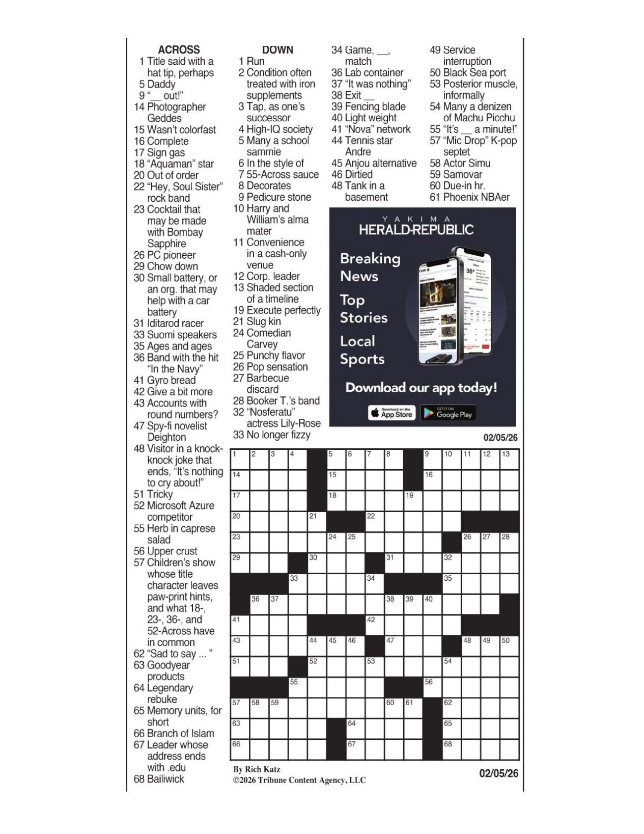 l.a. times daily crossword