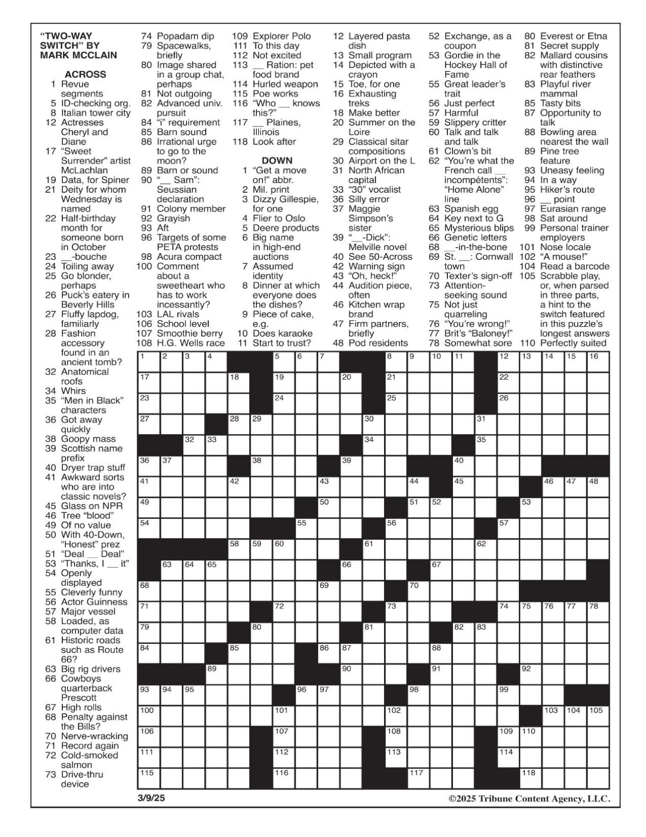 LA Times Crossword March 9 2025 Crosswords Yakimaherald LA Times Crossword March 9 2025 Crosswords Yakimaherald
