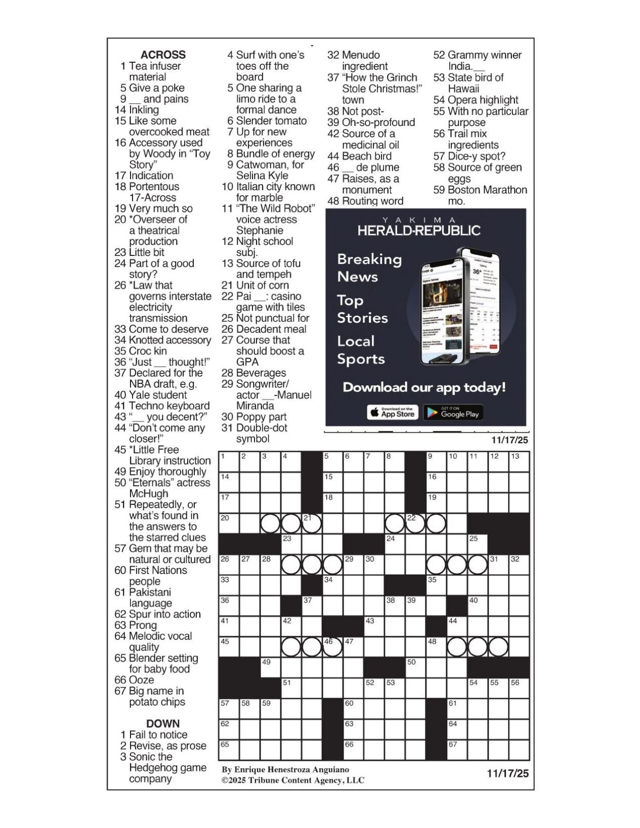 la times free crossword