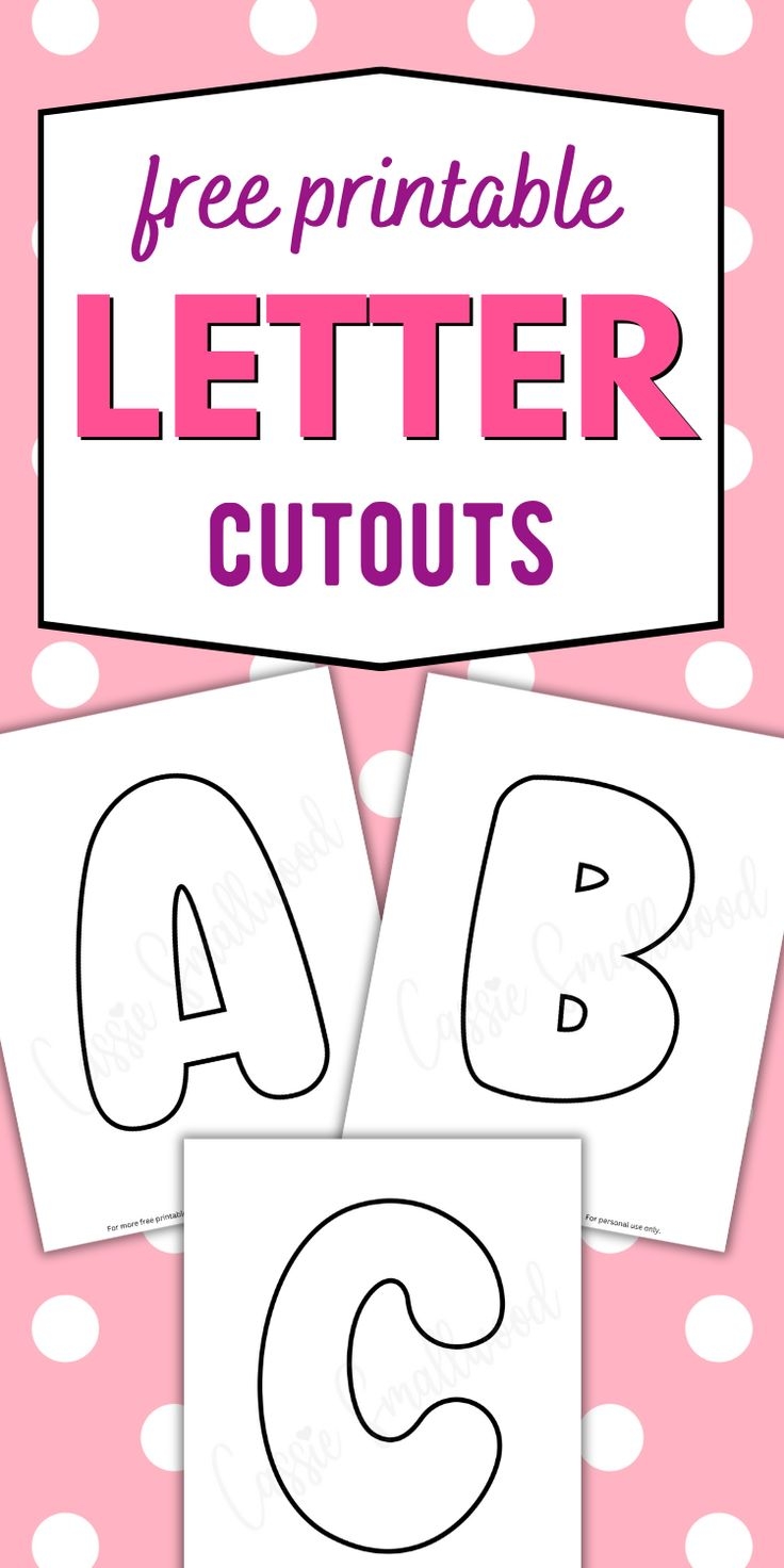 free printable large alphabet letters