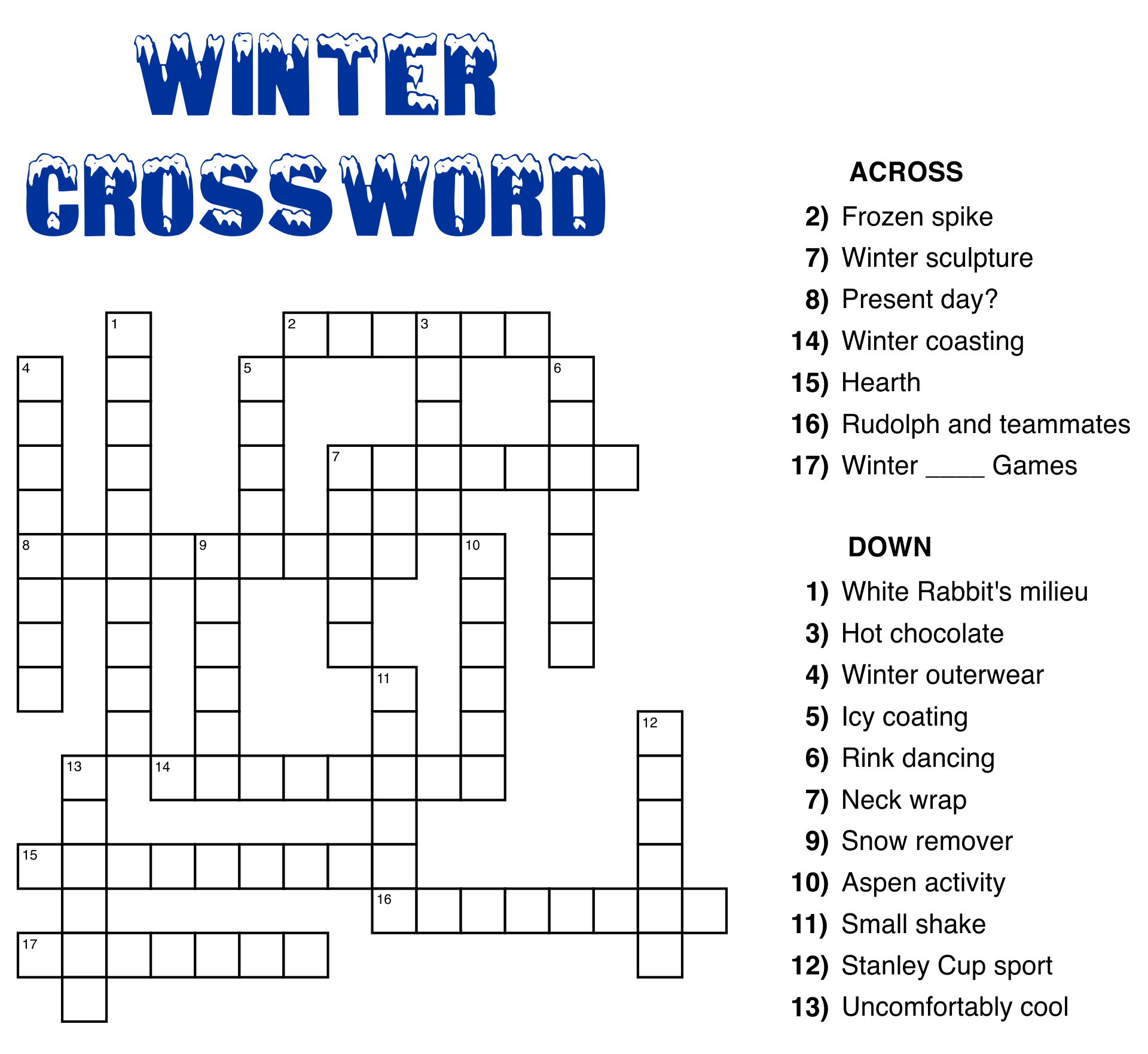 easy crossword puzzles to print for free easy crossword puzzles to print for free