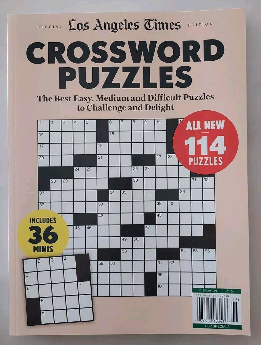 Los Angeles Times Special Edition CROSSWORD PUZZLES Magazine ALL NEW 36 Minis EBay