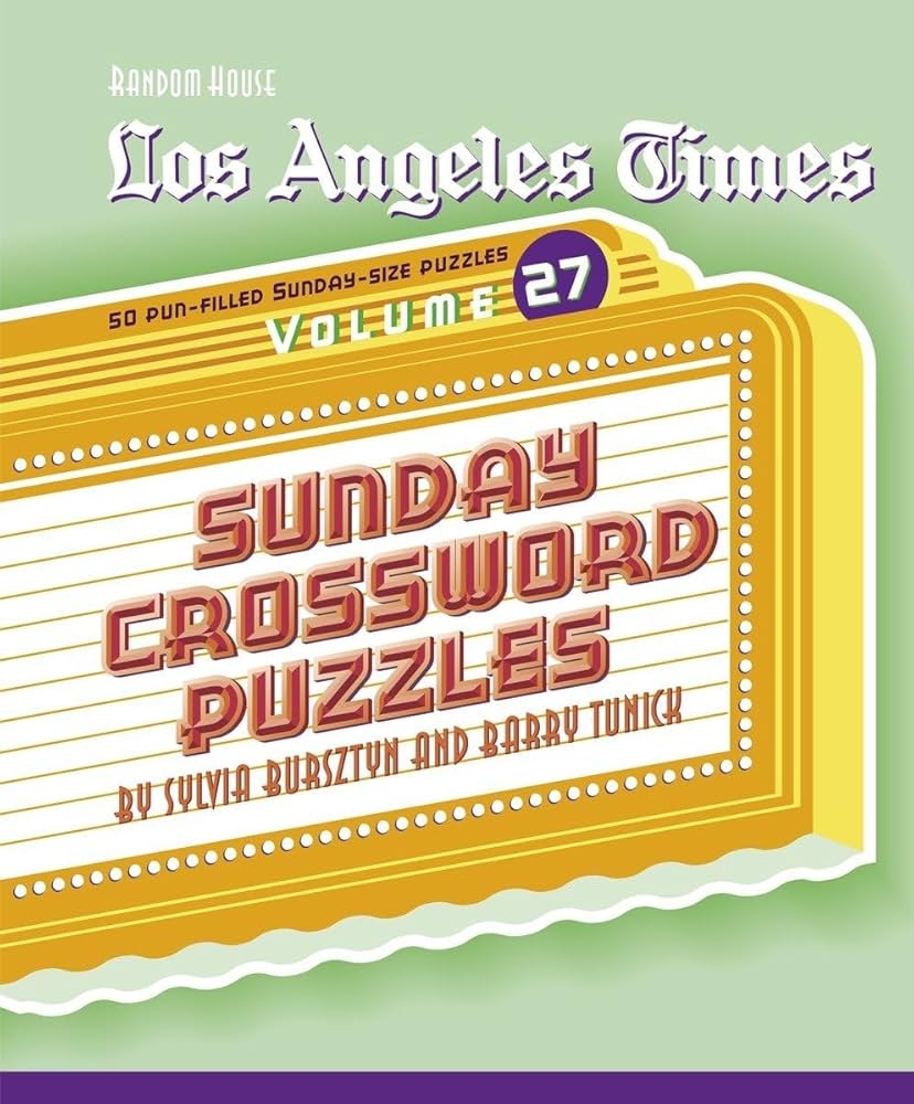 los angeles times sunday crossword puzzles