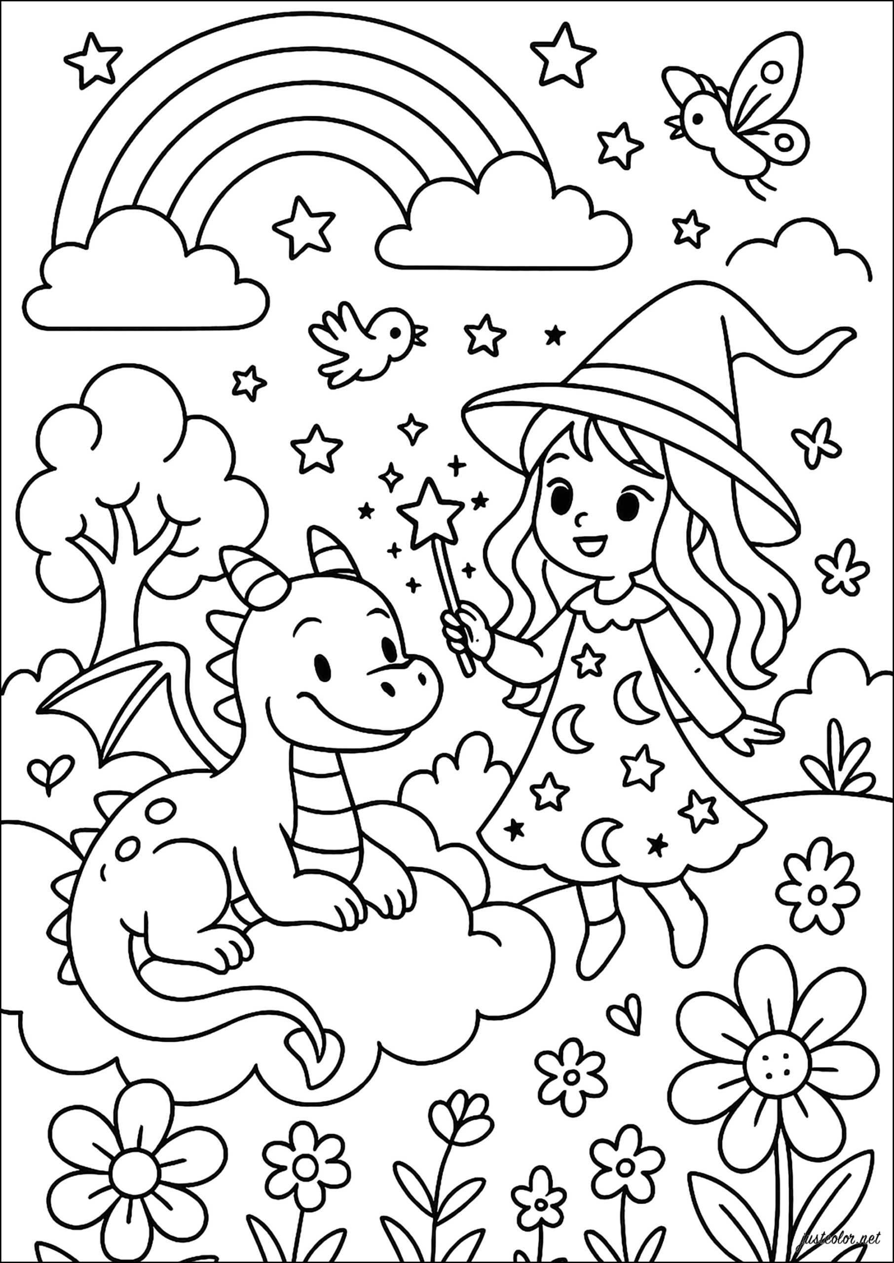 fairy coloring pages printable