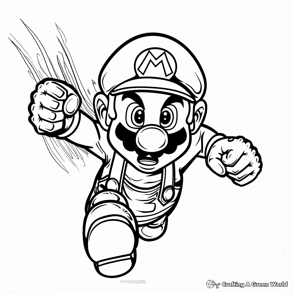 printable coloring pages mario