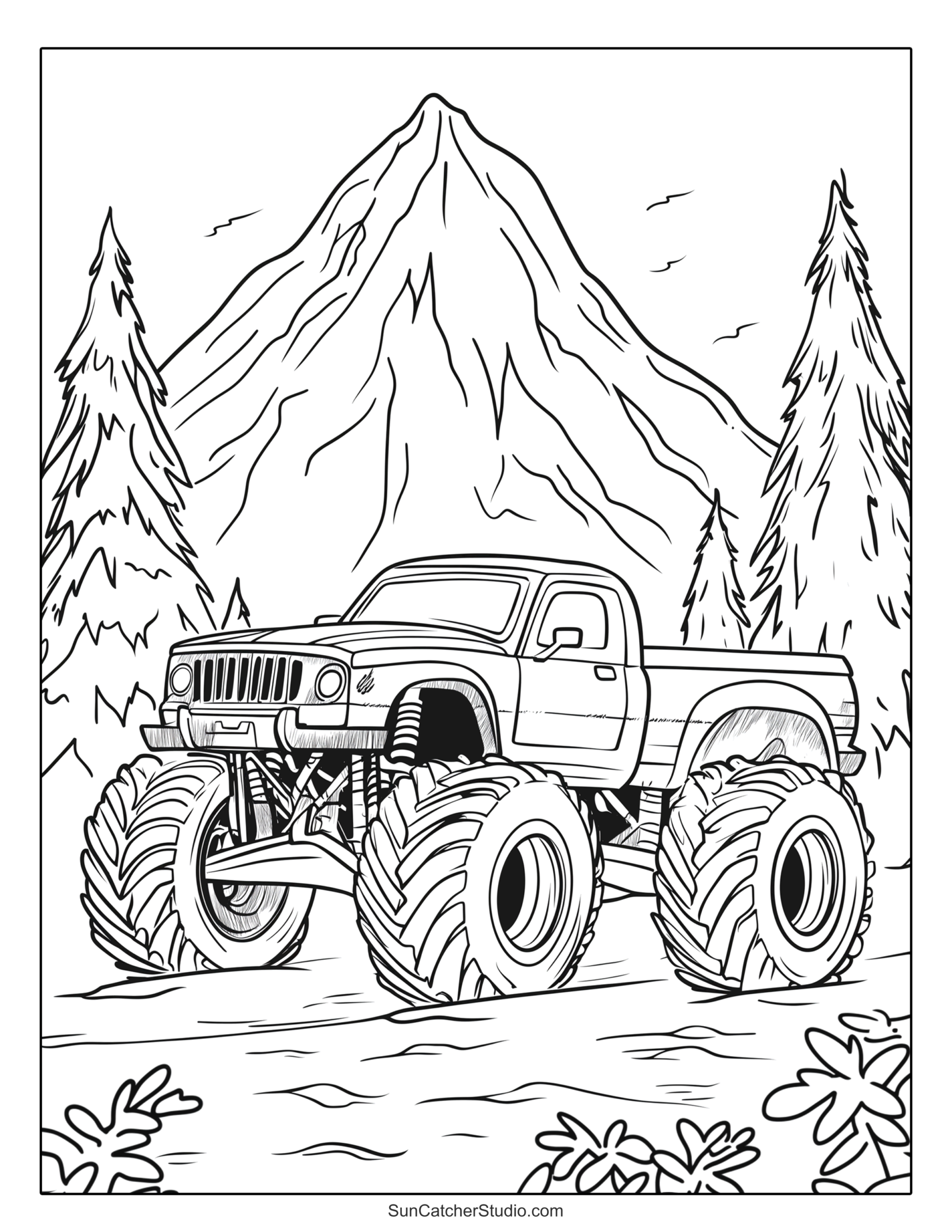 monster truck printable coloring pages monster truck printable coloring pages