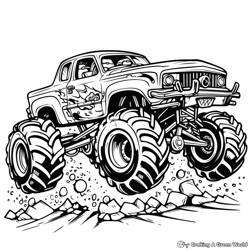 Monster Truck Coloring Pages Free Printable Monster Truck Coloring Pages Free Printable