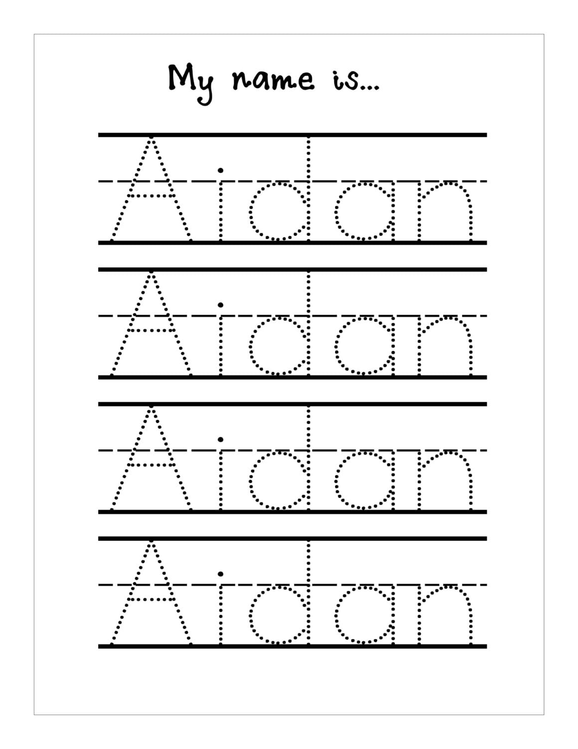 Name Tracing Printable