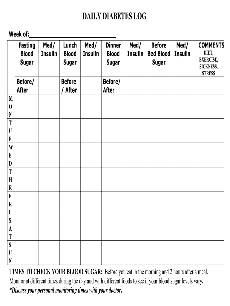 free printable blood sugar log sheet free printable blood sugar log sheet