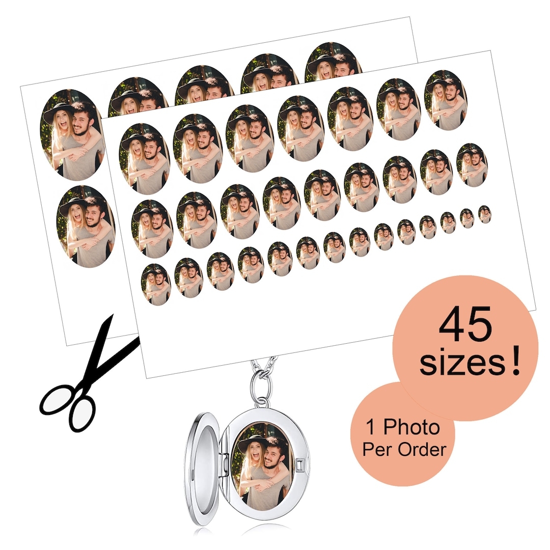 Oval Locket Prints 45 Sizes locket Photo Prints locket Photo Cards locket Photo Printing locket Print oval Locket Picture Etsy