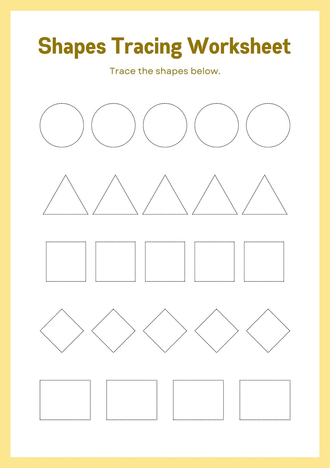 Page 3 Free Custom Printable Shapes Worksheet Templates Canva