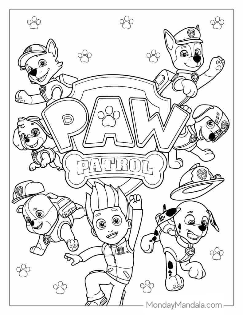 Paw 2024 Patrol Coloring Pages Printable Paw 2024 Patrol Coloring Pages Printable