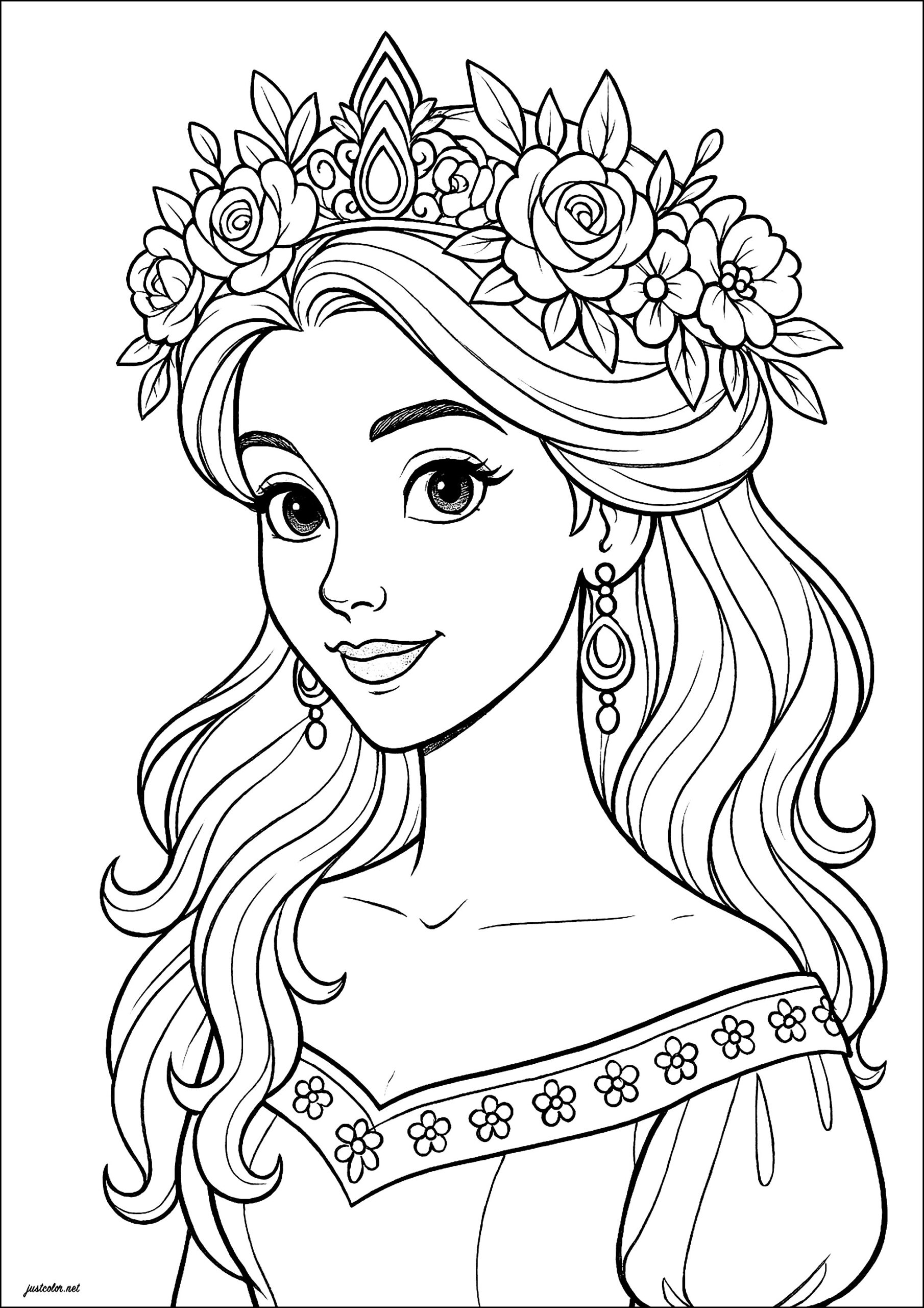 Princess Coloring Sheets Printable