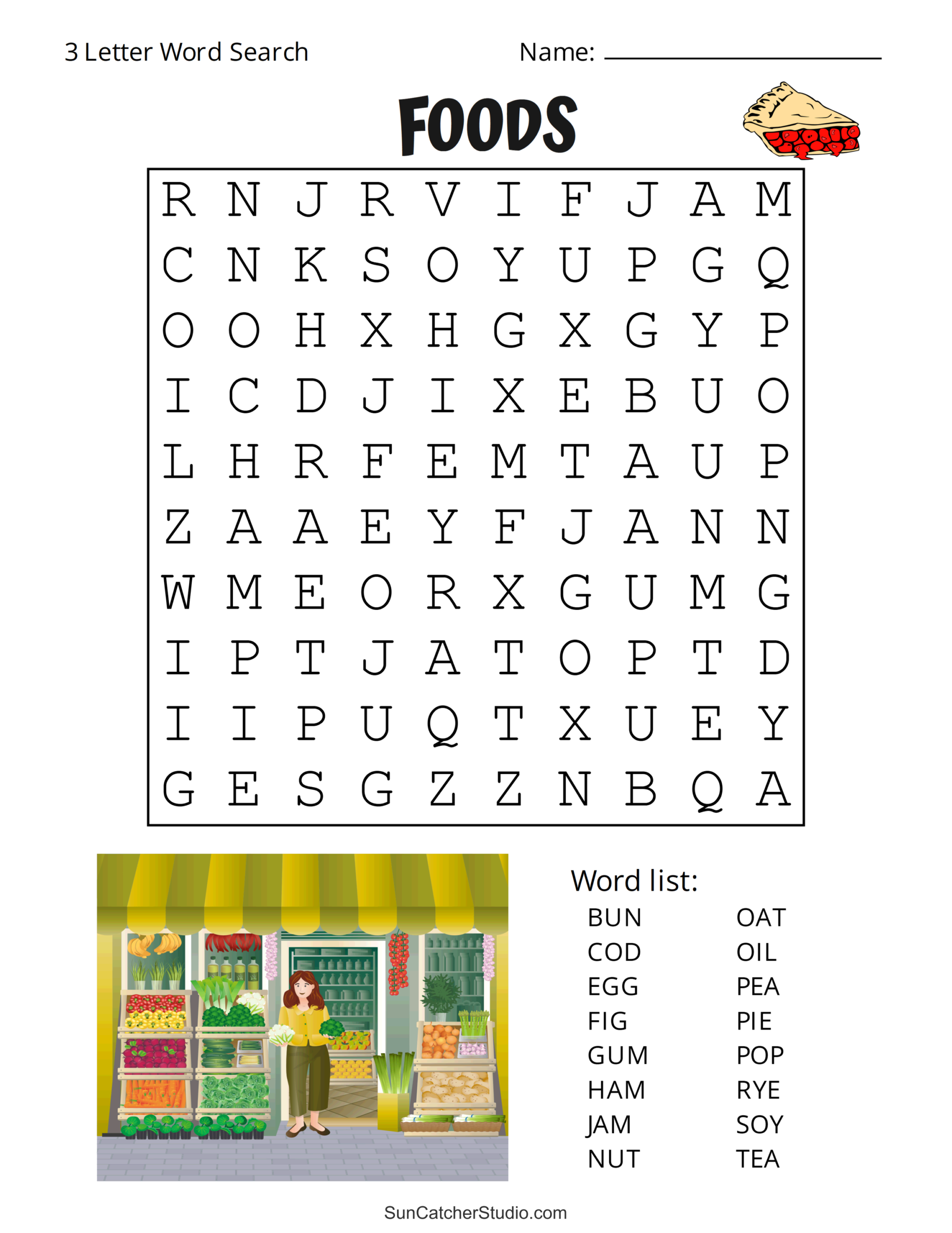 easy word searches to print