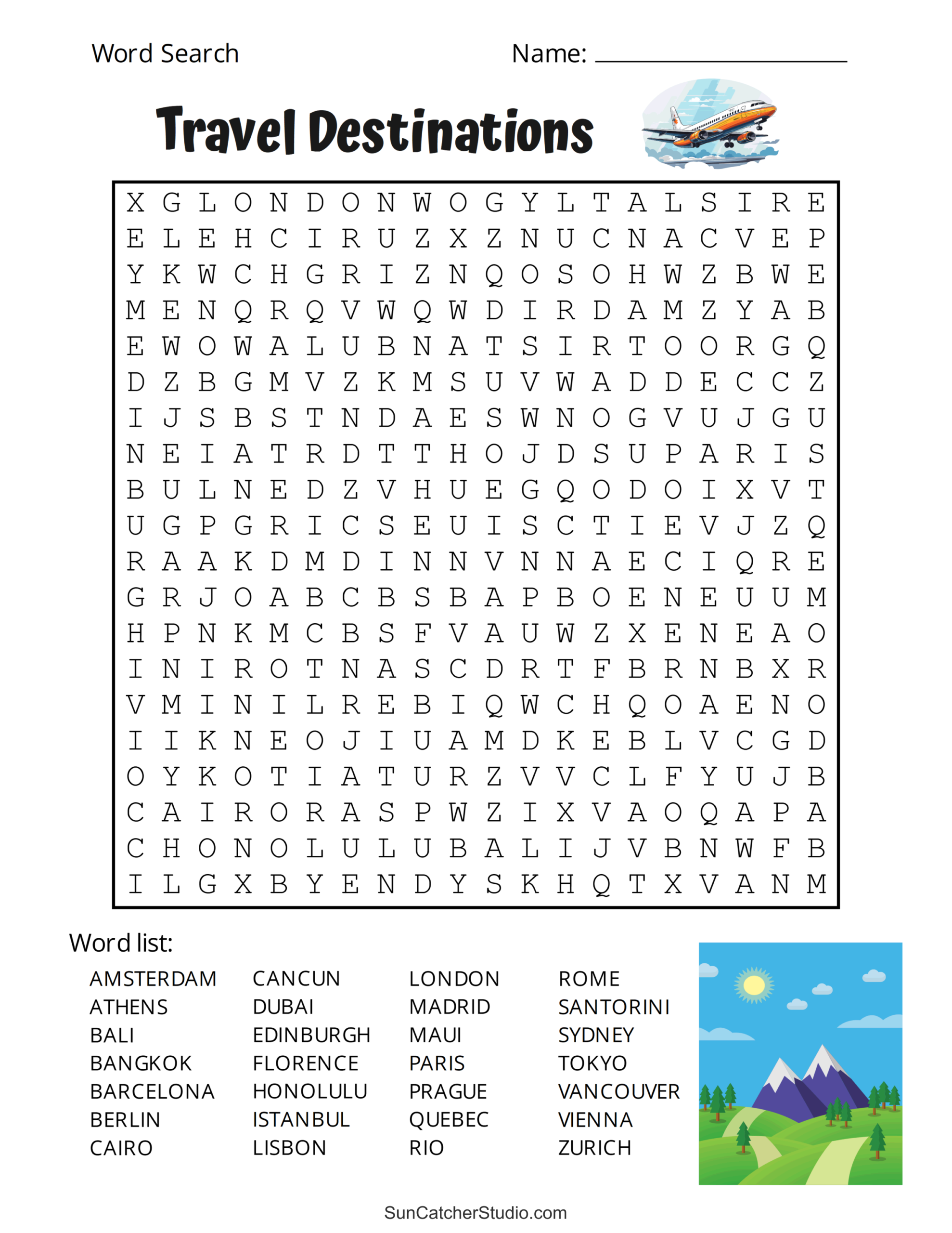 hardest word search printable