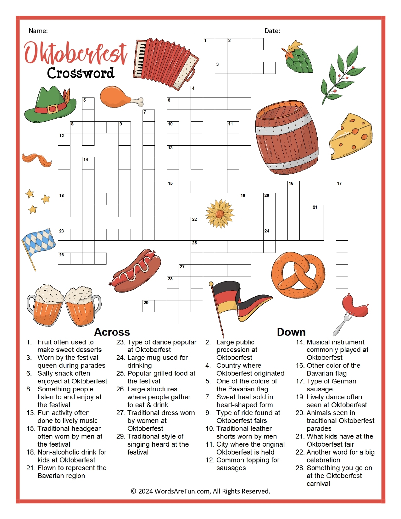 Printable Crossword Puzzles For Adults Printable Crossword Puzzles For Adults