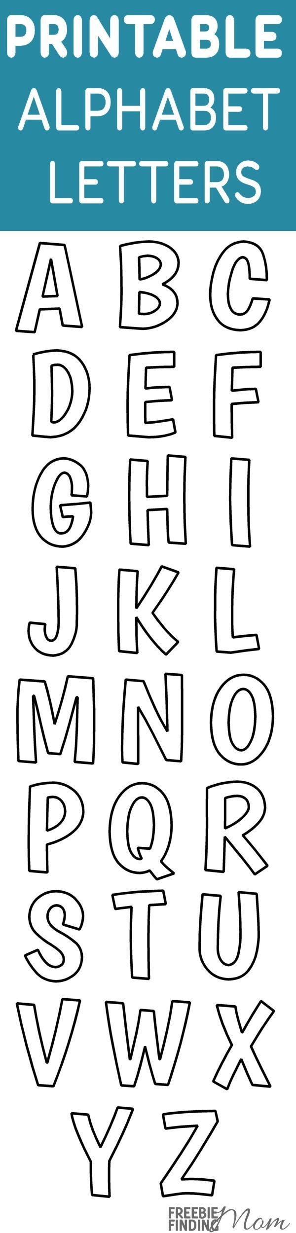 Printable Cut Out Alphabet Letters