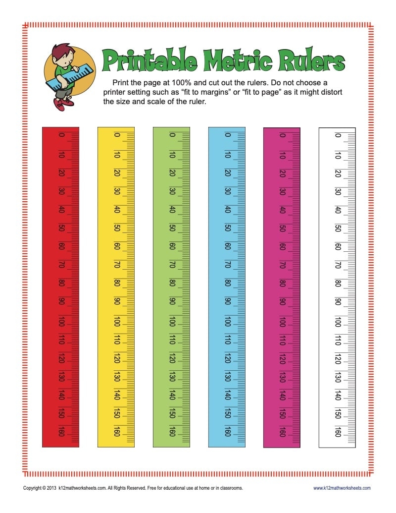 printable mm ruler