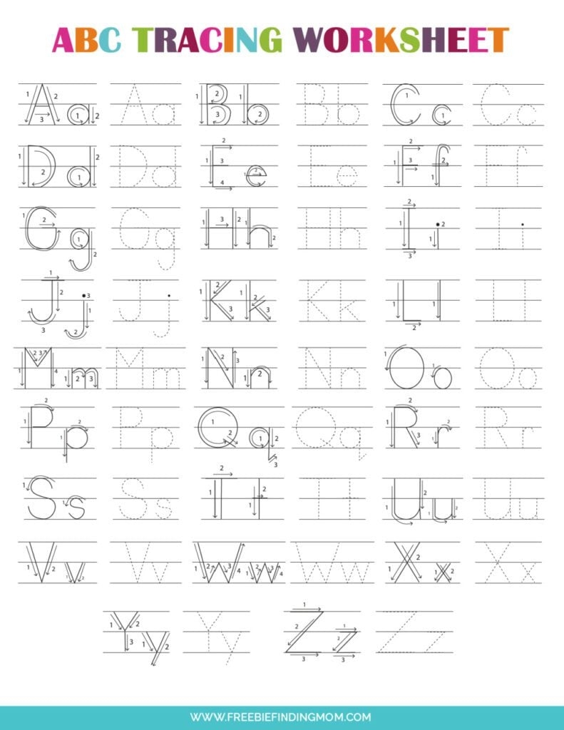 Printable Preschool Tracing Worksheets Alphabet Printable Preschool Tracing Worksheets Alphabet