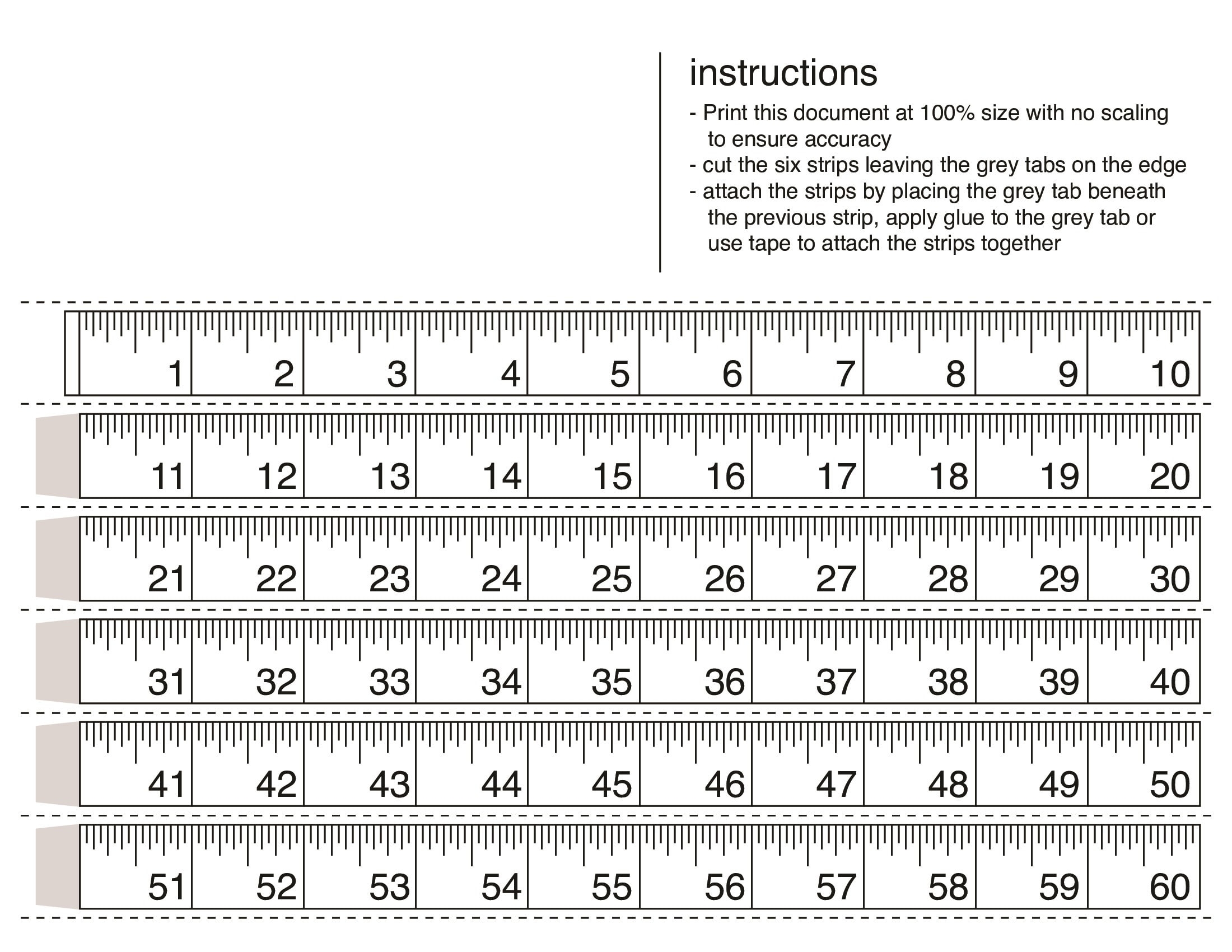 Printable Tape Measure Etsy