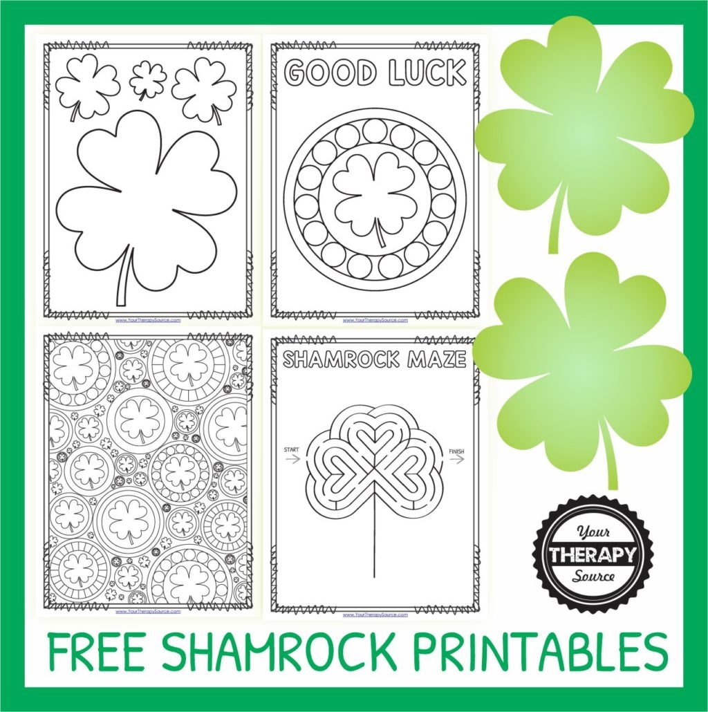 shamrock printable free