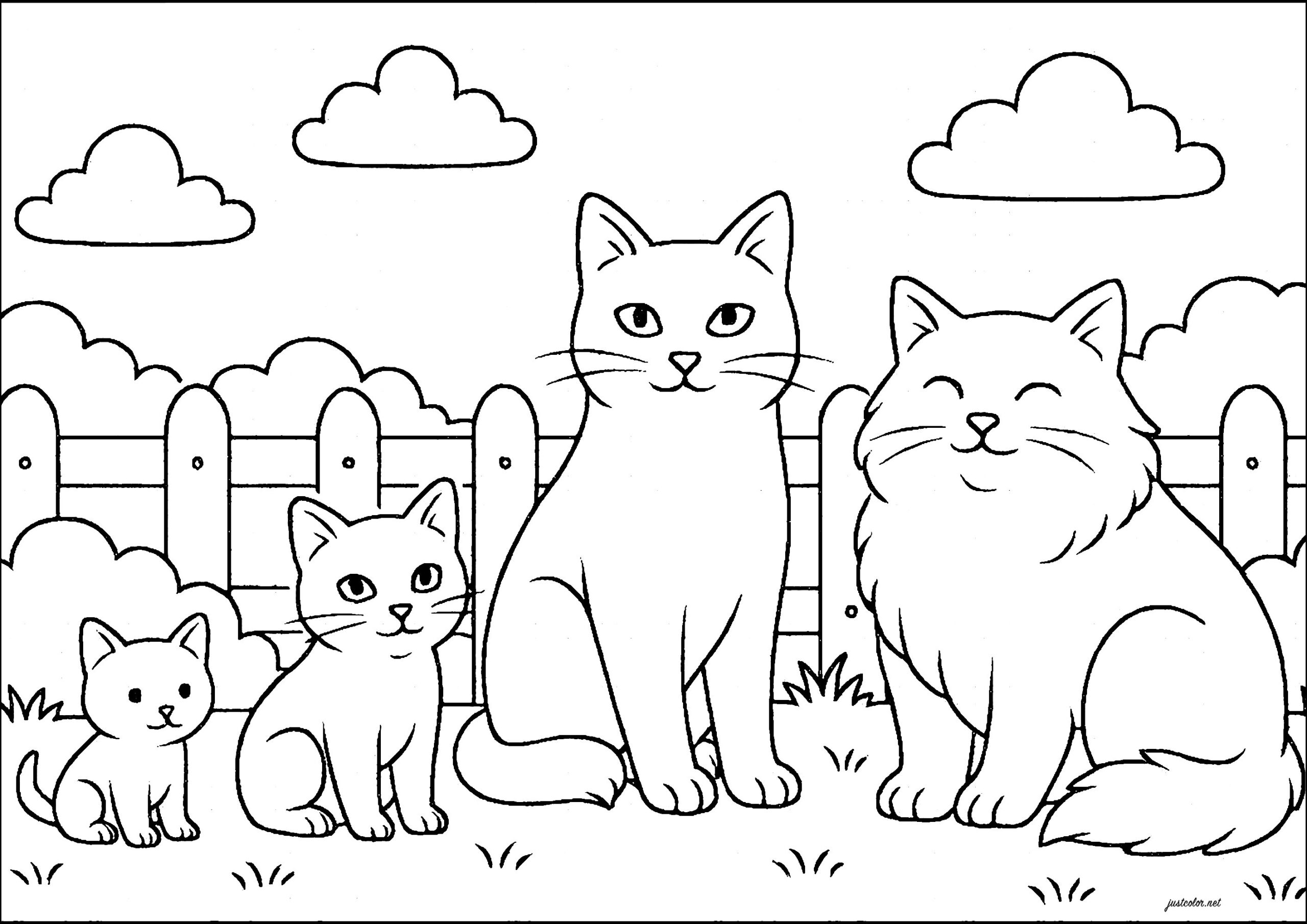 printable cats coloring pages printable cats coloring pages