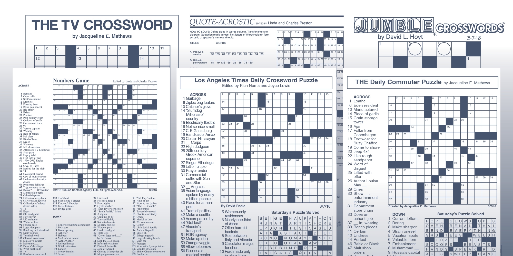 Six Original Crosswords Your Readers Can Rely On Six Original Crosswords Your Readers Can Rely On