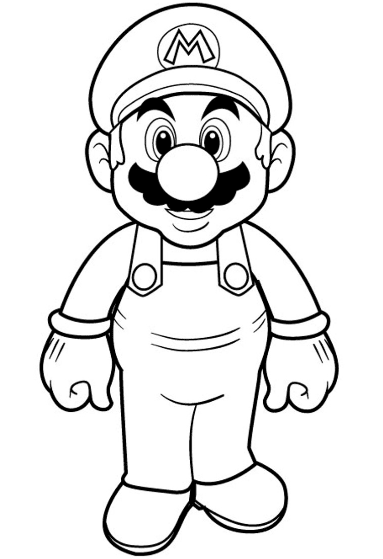 mario brothers printable coloring sheets