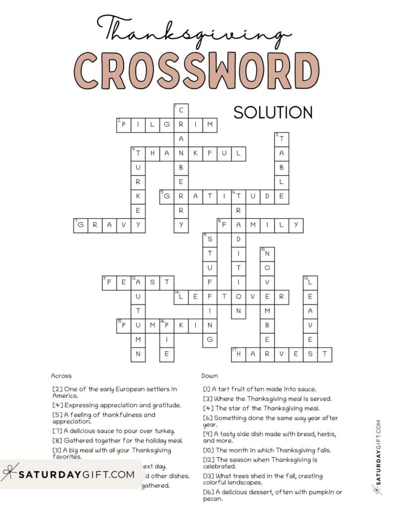 puzzles to print thanksgiving crossword puzzles to print thanksgiving crossword