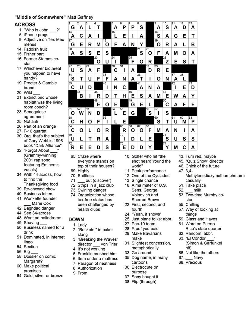 The Daily Commuter Crossword Puzzle Printable Printable Tattoo