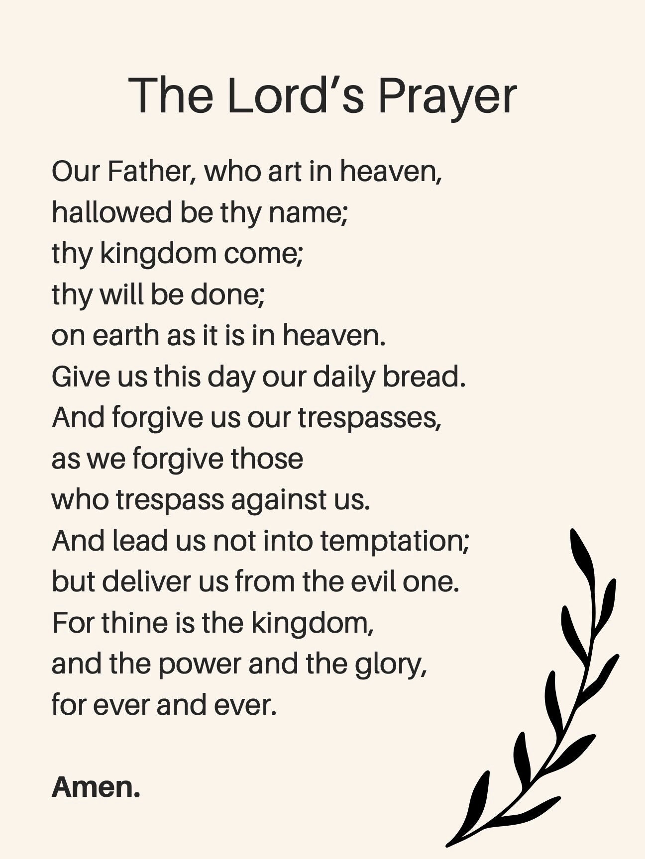 The Lord s Prayer INSTANT DOWNLOAD Printable Art Poster Christian Prayer Bible Verse Scripture 16x20 8x10 8 5x11 Multiple Sizes Etsy The Lord s Prayer INSTANT DOWNLOAD Printable Art Poster Christian Prayer Bible Verse Scripture 16x20 8x10 8 5x11 Multiple Sizes Etsy
