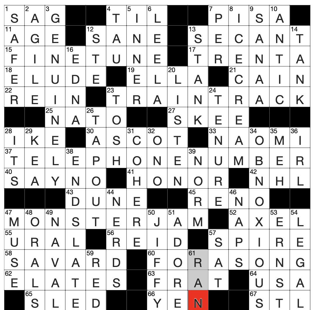 Thursday February 5 2026 Diary Of A Crossword Fiend