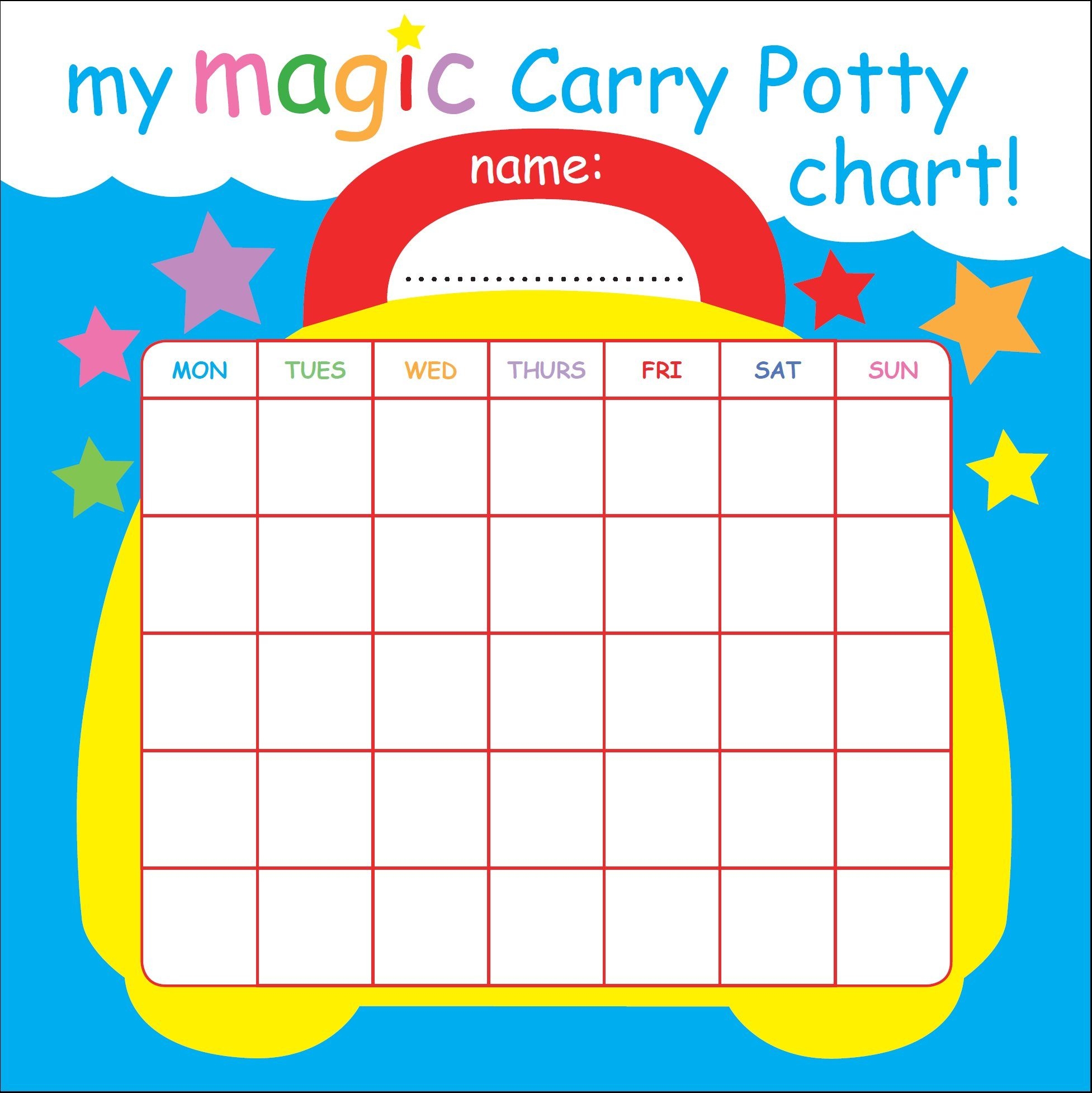 Toddler Toilet Training Potty Training Chart With 63 Reusable Magnetic Stars Unicorn Reward Chart For Toddlers Potty Training Reward Chart