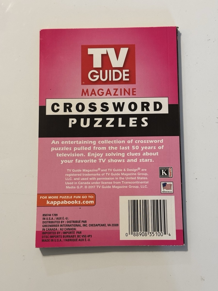 TV Guide Magazine Crossword Puzzle volume 52 EBay