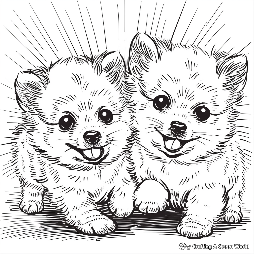 puppies coloring pages printable
