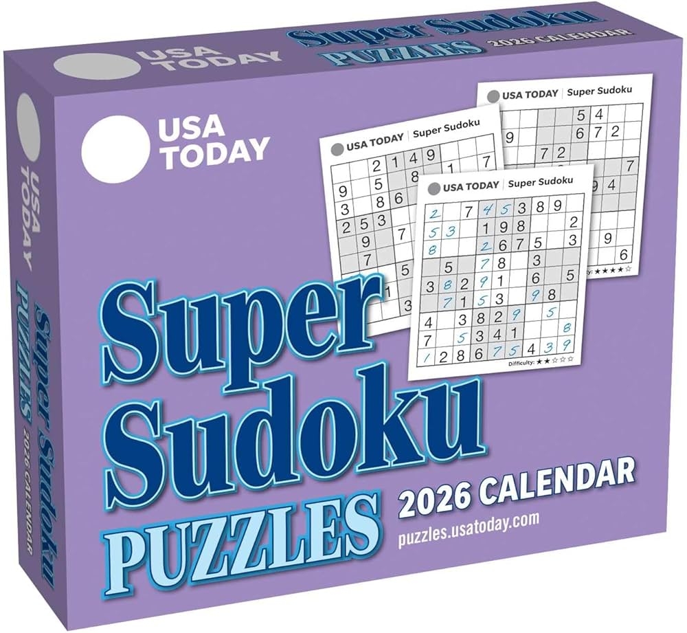 USA TODAY Sudoku 2026 Day to Day Calendar USA TODAY 9781524898977 Amazon Books USA TODAY Sudoku 2026 Day to Day Calendar USA TODAY 9781524898977 Amazon Books