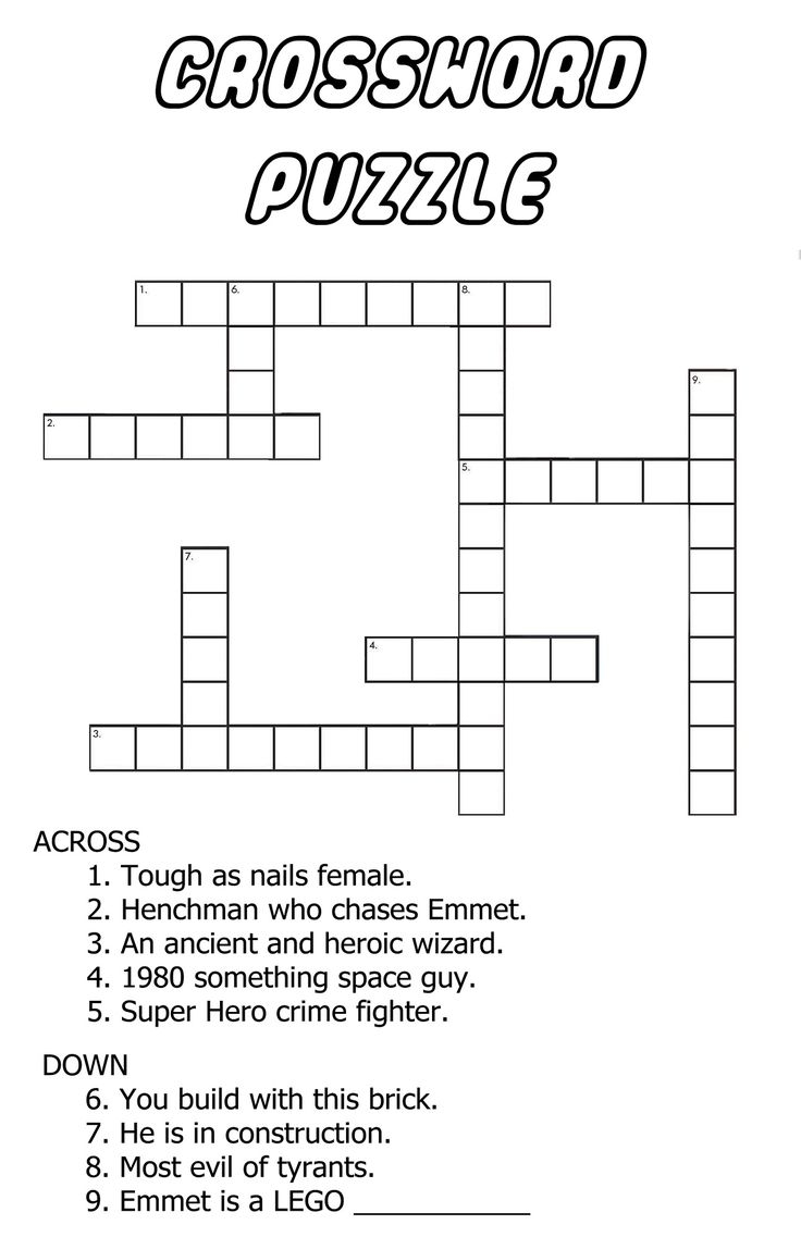 crossword puzzles for kids printable crossword puzzles for kids printable
