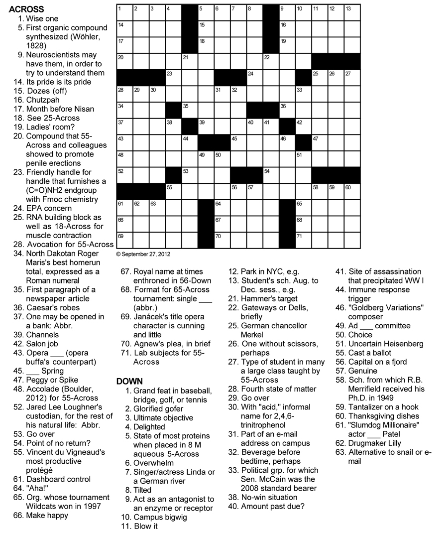 wise one crossword clue